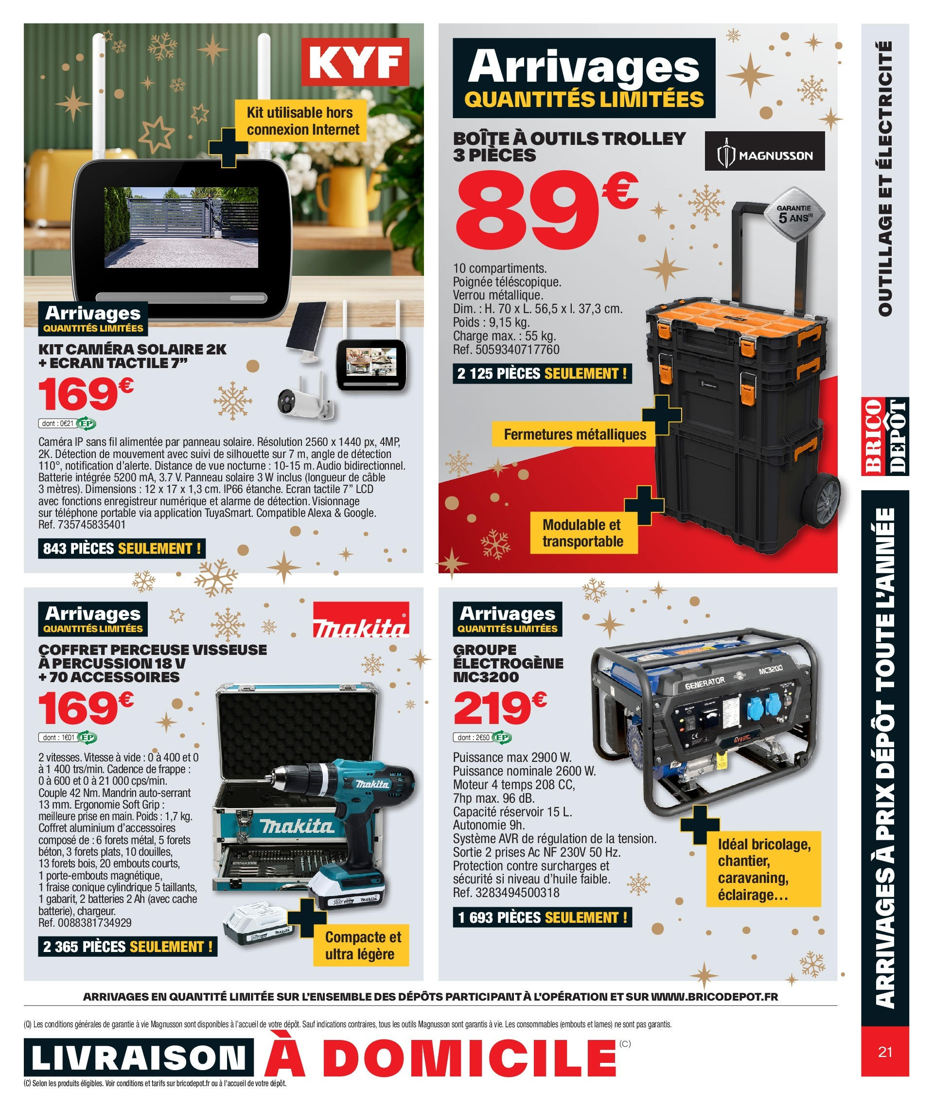 Brico Dépôt catalogue à partir du 17/11/2023 - promo en ligne | Page: 21 | Produits: Portable, Verrou, Fraise, Panneau solaire Brico Dépôt catalogue à partir du 17/11/2023 - promo en ligne | Page: 21 | Produits: Portable, Verrou, Fraise, Panneau solaire