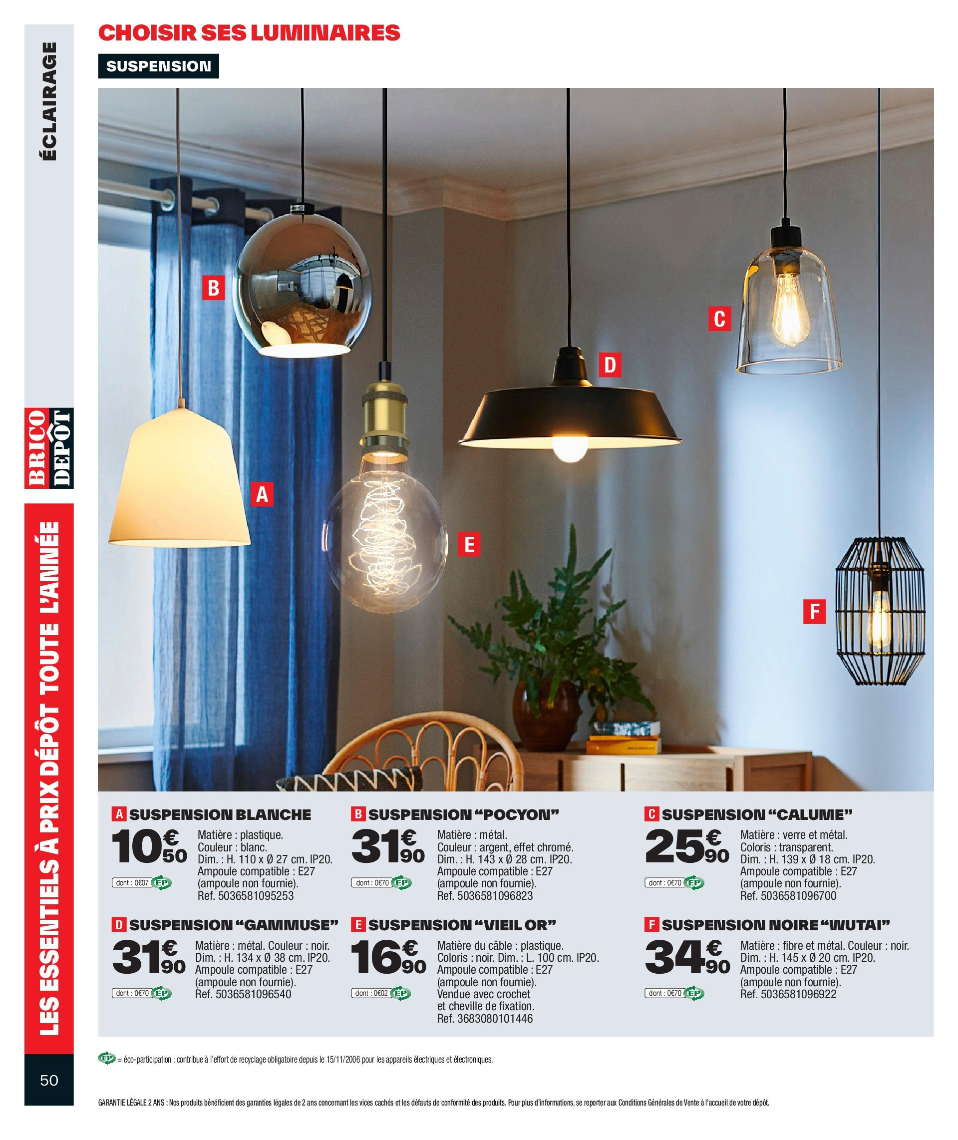 Brico Dépôt catalogue à partir du 17/11/2023 - promo en ligne | Page: 50 | Produits: Câble Brico Dépôt catalogue à partir du 17/11/2023 - promo en ligne | Page: 50 | Produits: Câble