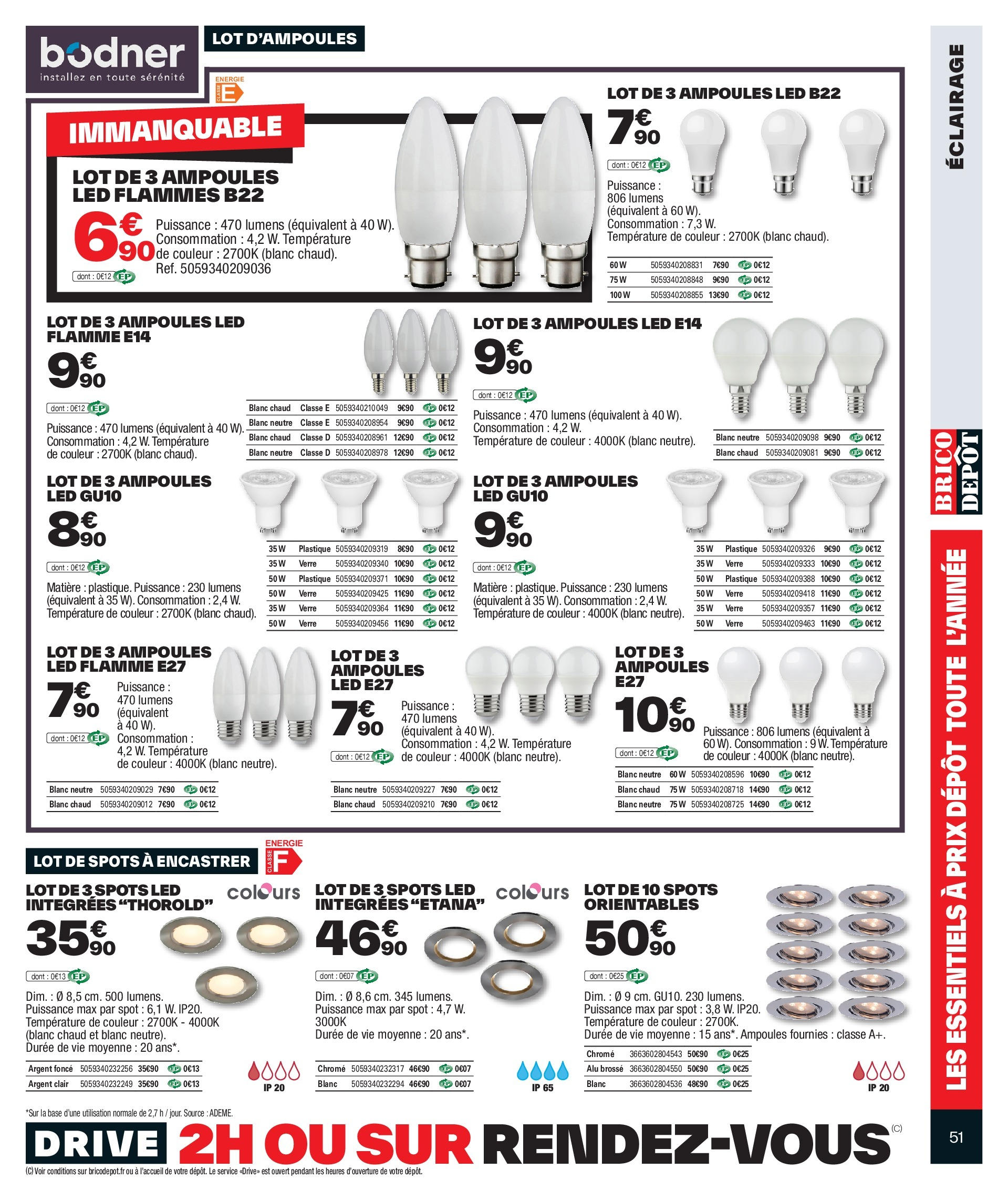Brico Dépôt catalogue à partir du 17/11/2023 - promo en ligne | Page: 51 | Produits: Brosse, Base Brico Dépôt catalogue à partir du 17/11/2023 - promo en ligne | Page: 51 | Produits: Brosse, Base