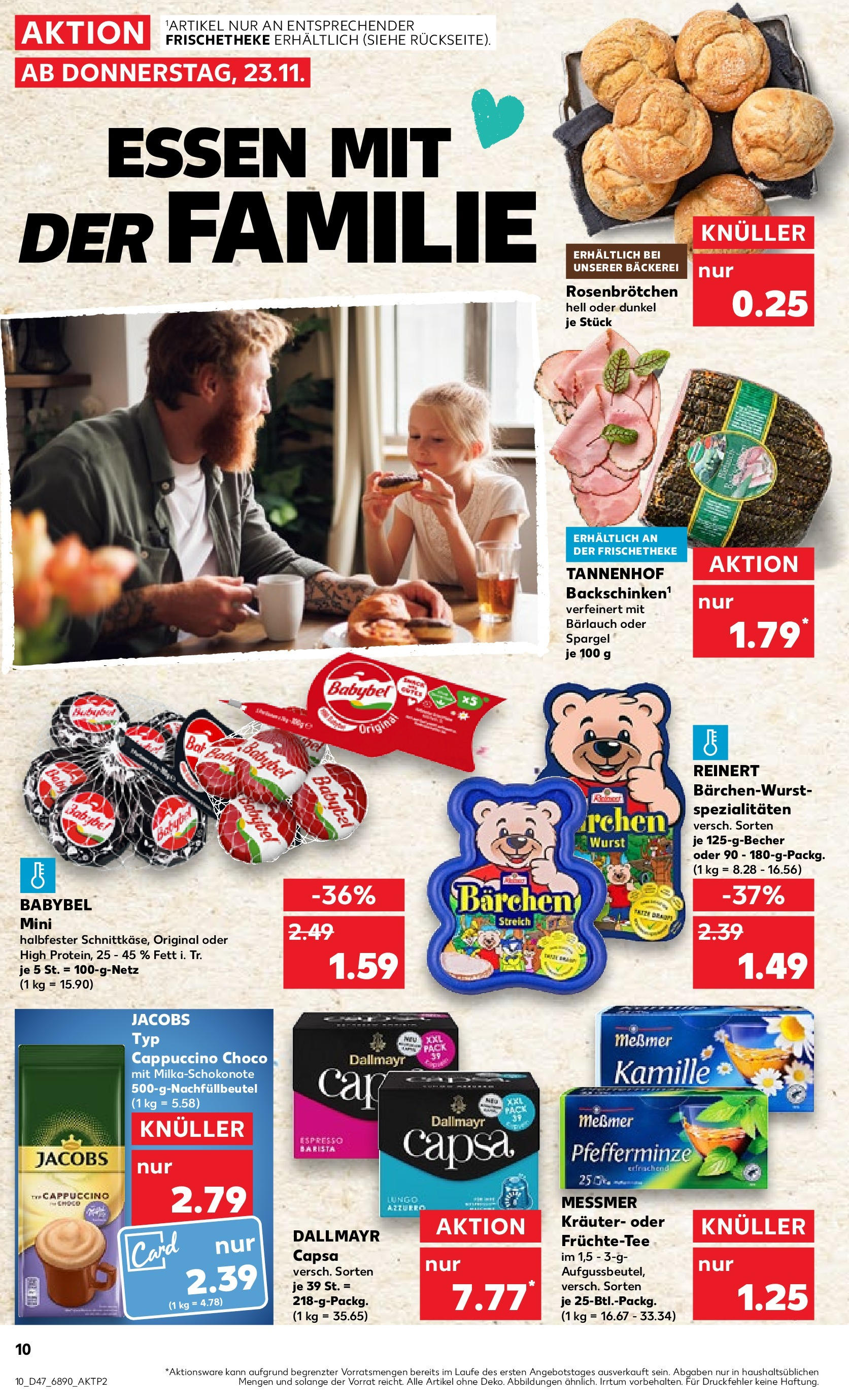 Kaufland - Nordrhein - Westfalen (ab 23.11.2023) » Angebote Online zum Blättern | Seite: 10 | Produkte: Wurst, Bäckerei, Spargel