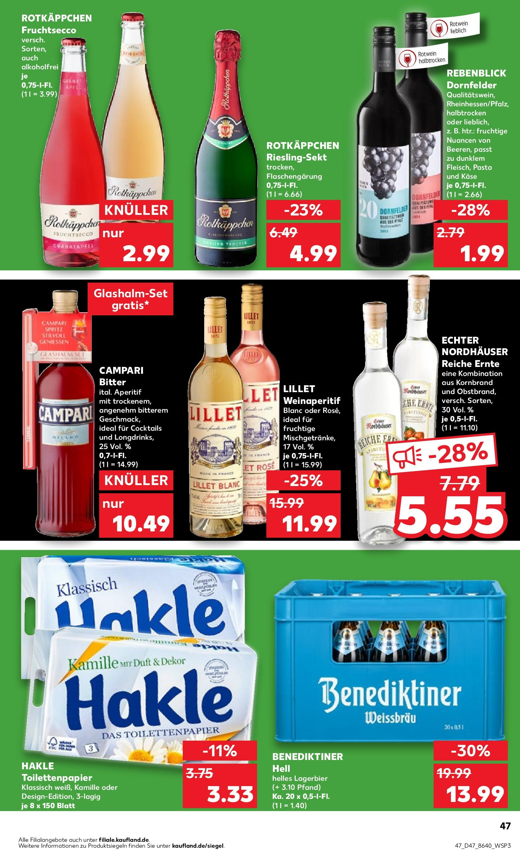 Kaufland - Nordrhein - Westfalen (ab 23.11.2023) » Angebote Online zum Blättern | Seite: 47 | Produkte: Äpfel, Granatapfel, Rotwein, Toilettenpapier