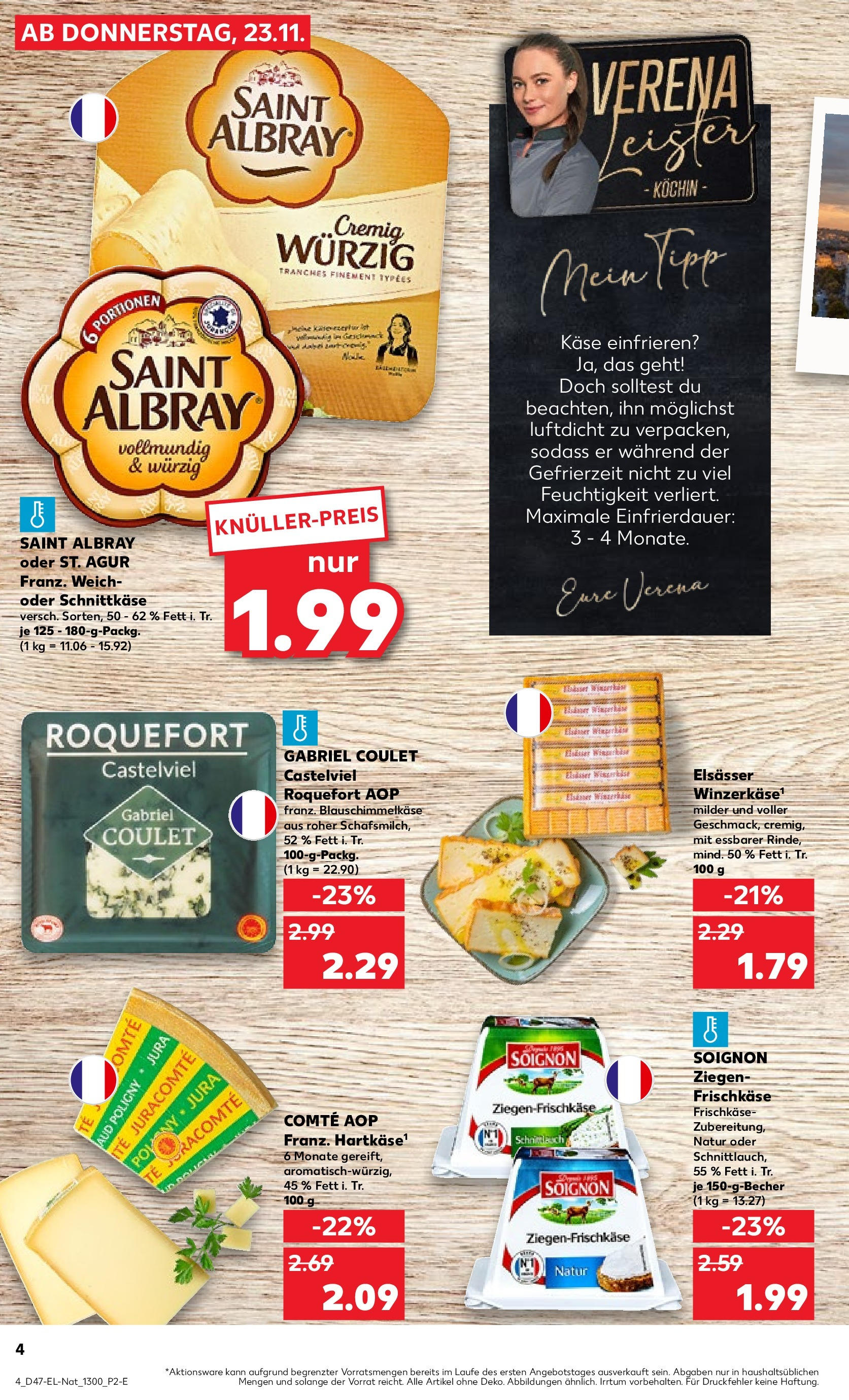 Kaufland - Nordrhein - Westfalen (ab 23.11.2023) » Angebote Online zum Blättern | Seite: 52 | Produkte: Jura, Käse