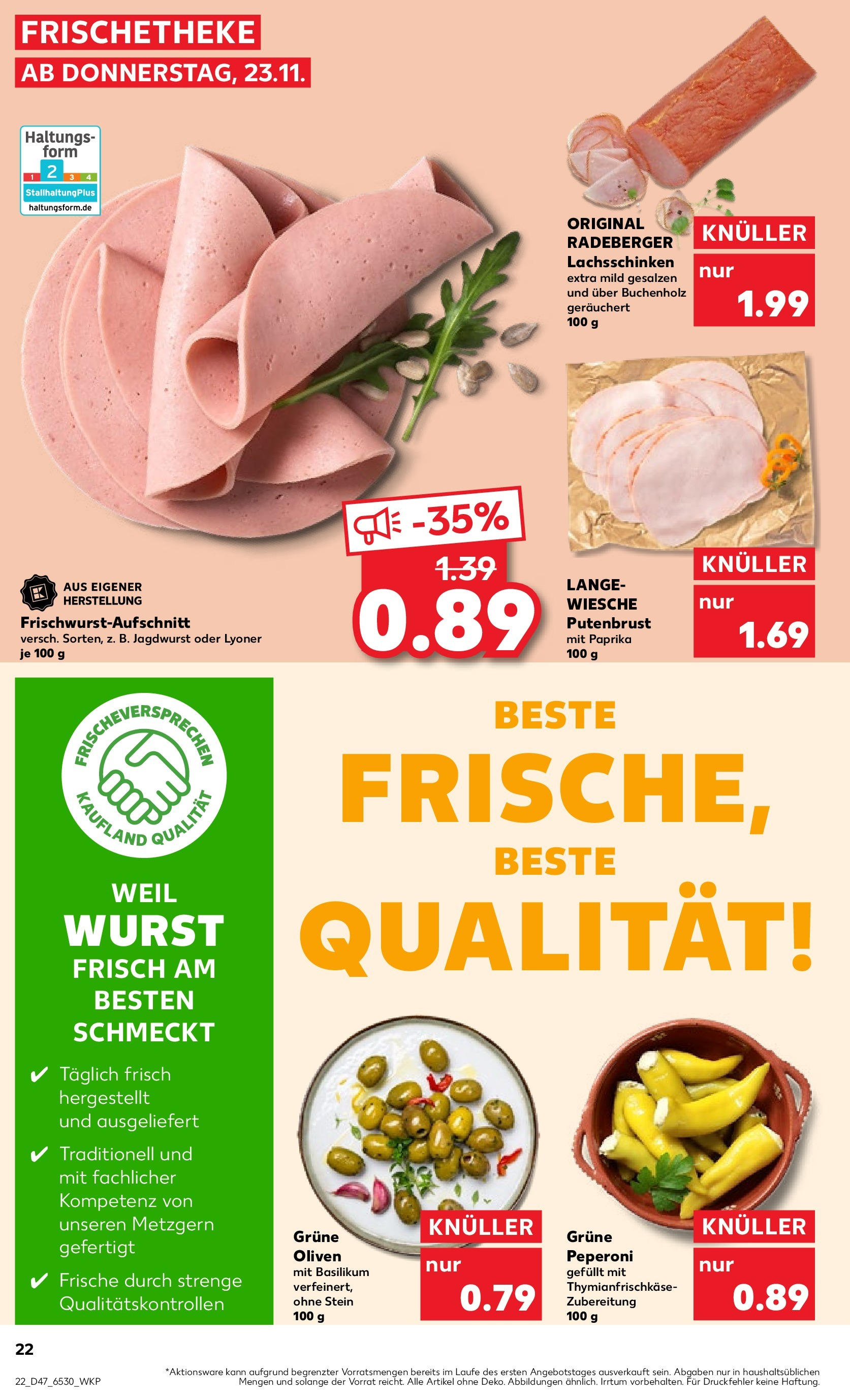 Kaufland - Berlin (ab 23.11.2023) » Angebote Online zum Blättern | Seite: 22 | Produkte: Wurst