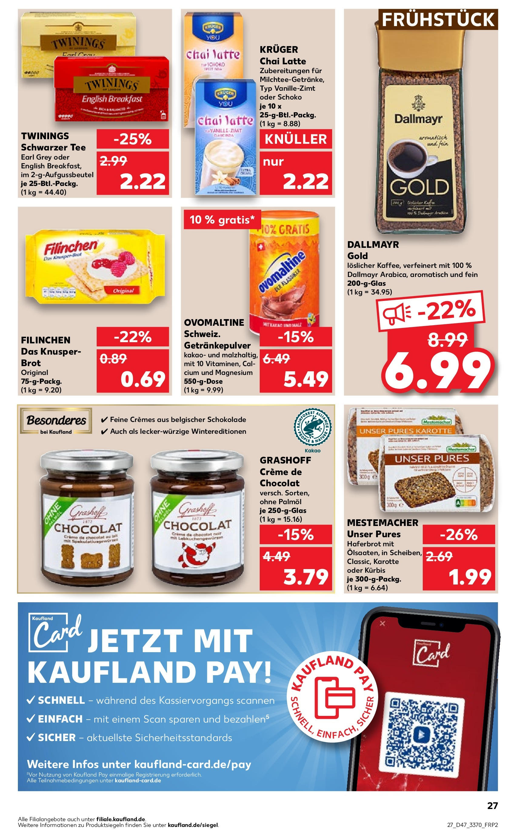 Kaufland - Sachsen-Anhalt (ab 23.11.2023) » Angebote Online zum Blättern | Seite: 27 | Produkte: Kürbis, Brot, Tee, Schokolade