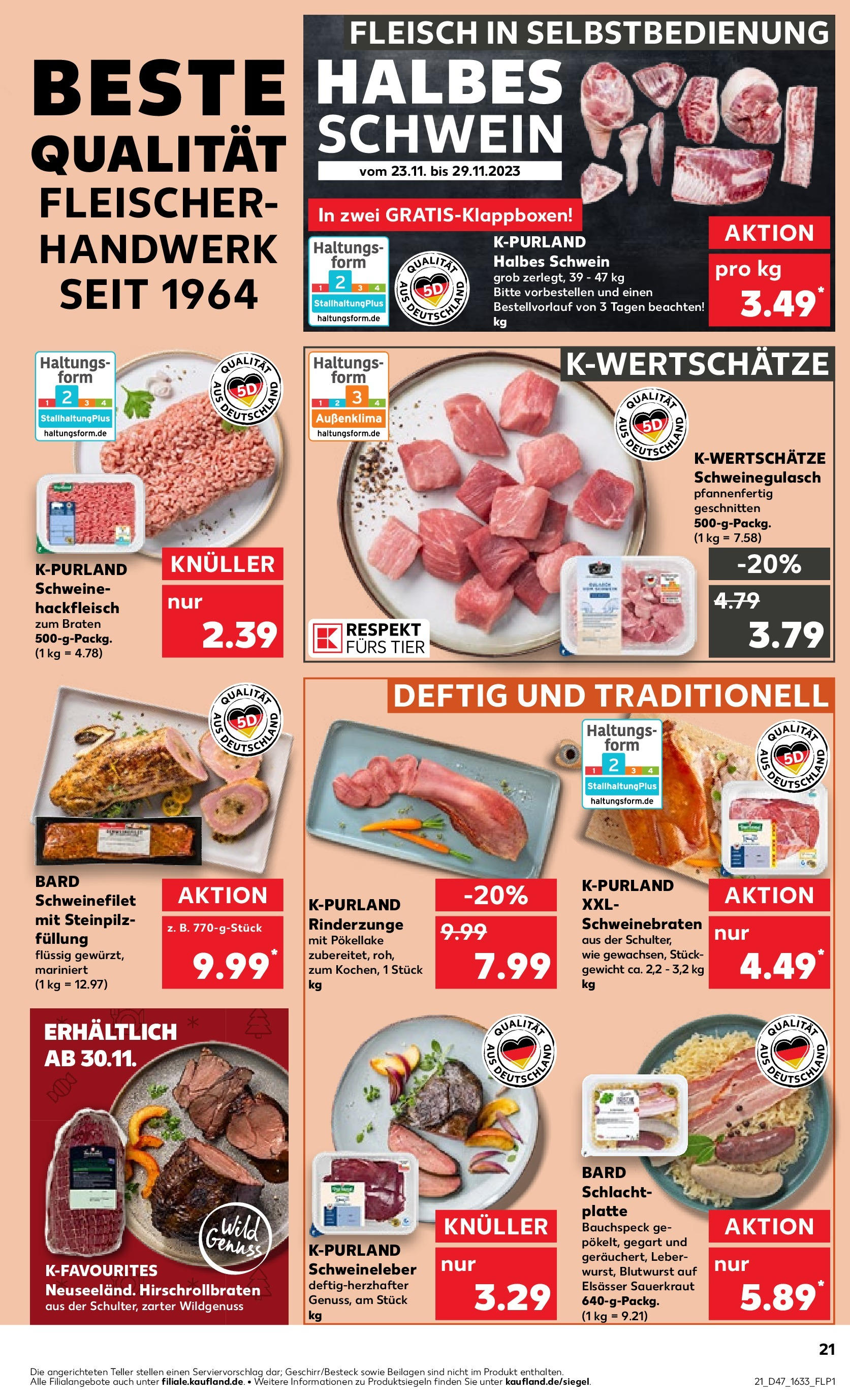 Kaufland - Bayern (ab 23.11.2023) » Angebote Online zum Blättern | Seite: 21 | Produkte: Dill, Gewicht, Grill