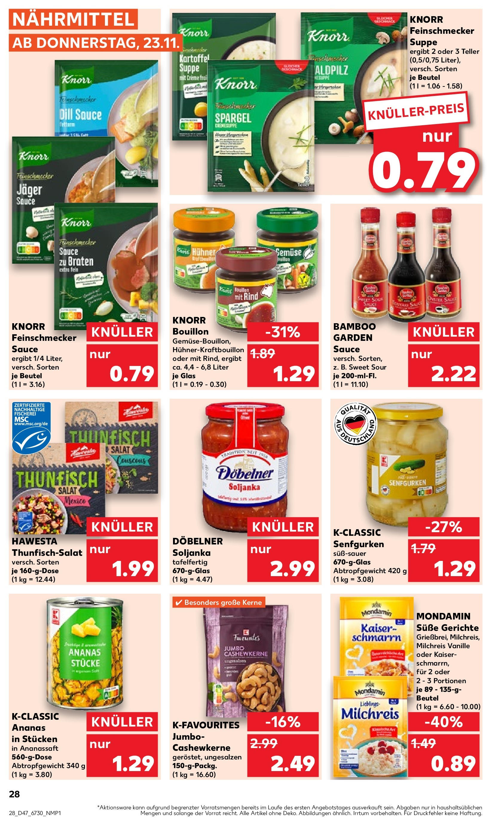 Kaufland - Black Week (ab 23.11.2023) » Angebote Online zum Blättern | Seite: 28 | Produkte: Ananas, Salat, Creme, Spargel