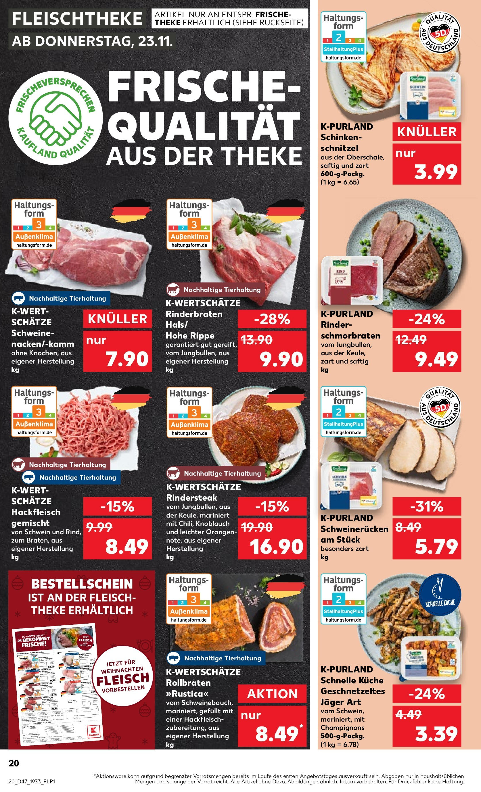 Kaufland - Bremen (ab 23.11.2023) » Angebote Online zum Blättern | Seite: 20 | Produkte: Burger
