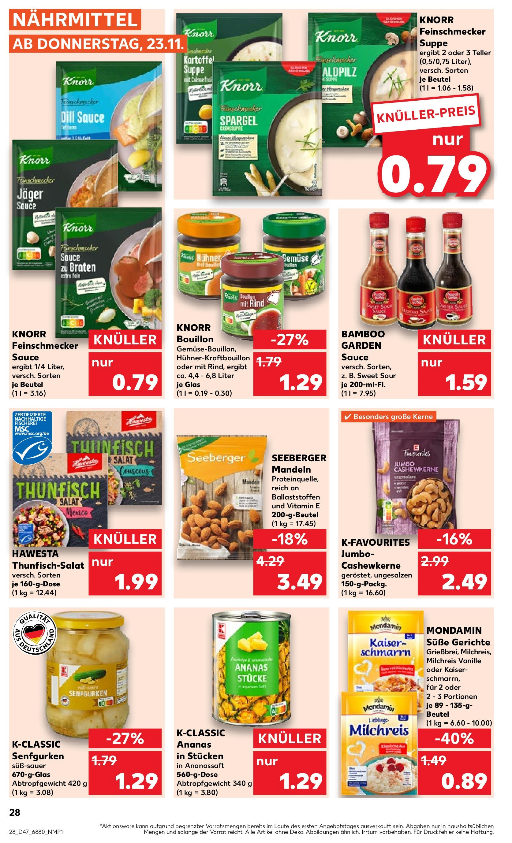 Kaufland - Saarland (ab 23.11.2023) » Angebote Online zum Blättern | Seite: 28 | Produkte: Ananas, Gemüse, Dill, Salat