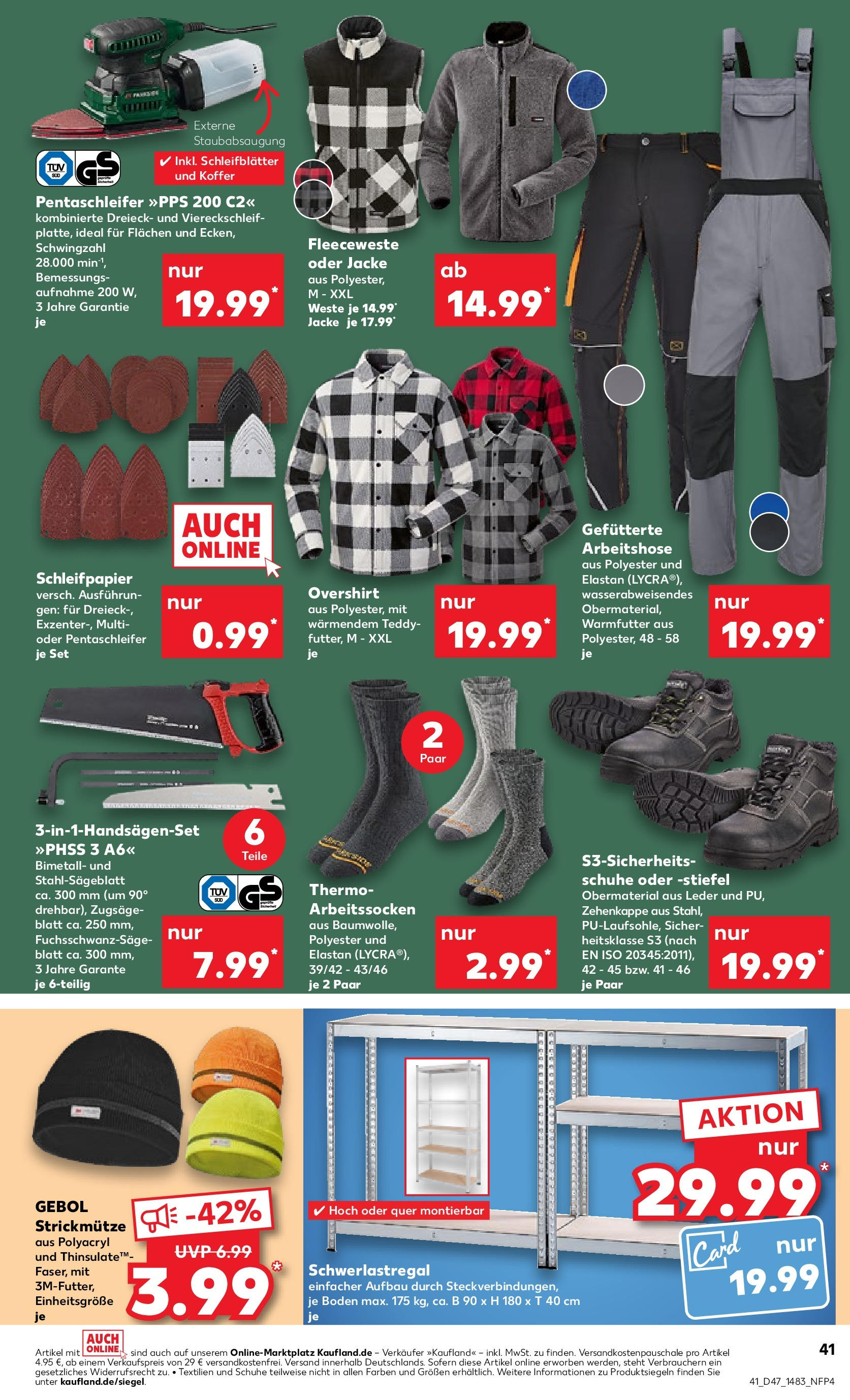 Kaufland - Hessen (ab 23.11.2023) » Angebote Online | Seite: 41 | Produkte: Weste, Jacke, Stiefel, Koffer Kaufland - Hessen (ab 23.11.2023) » Angebote Online zum Blättern | Seite: 41 | Produkte: Weste, Jacke, Stiefel, Koffer