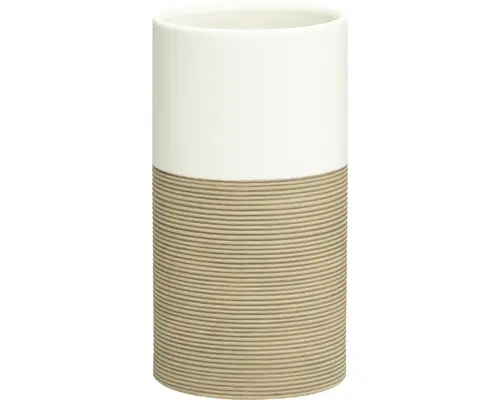Zahnputzbecher Sealskin Doppio ecru beige matt