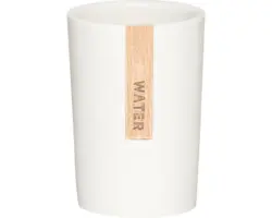 Zahnputzbecher Sealskin Pierra weiß matt