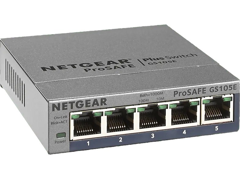 NETGEar Switch ProSafe Plus GS105Ev2; Netzwerk Switch