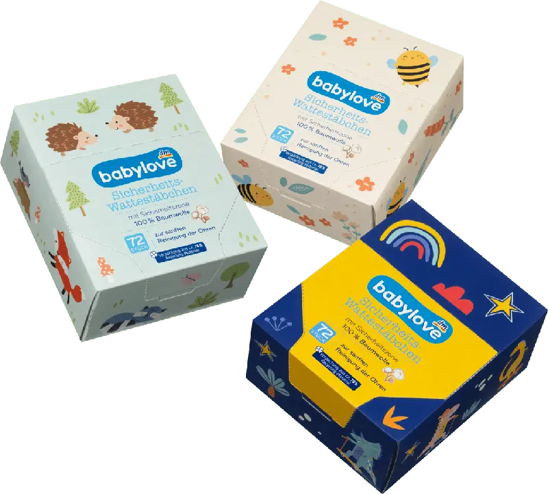 babylove Sicherheits-Wattest&auml;bchen sortiert