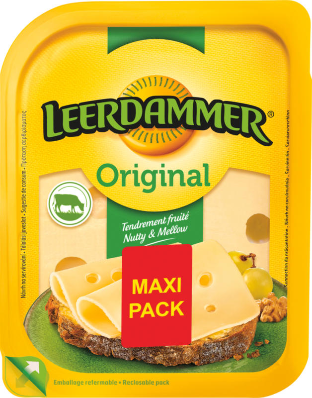 Leerdammer Käse Original, 14 Scheiben, 350 g