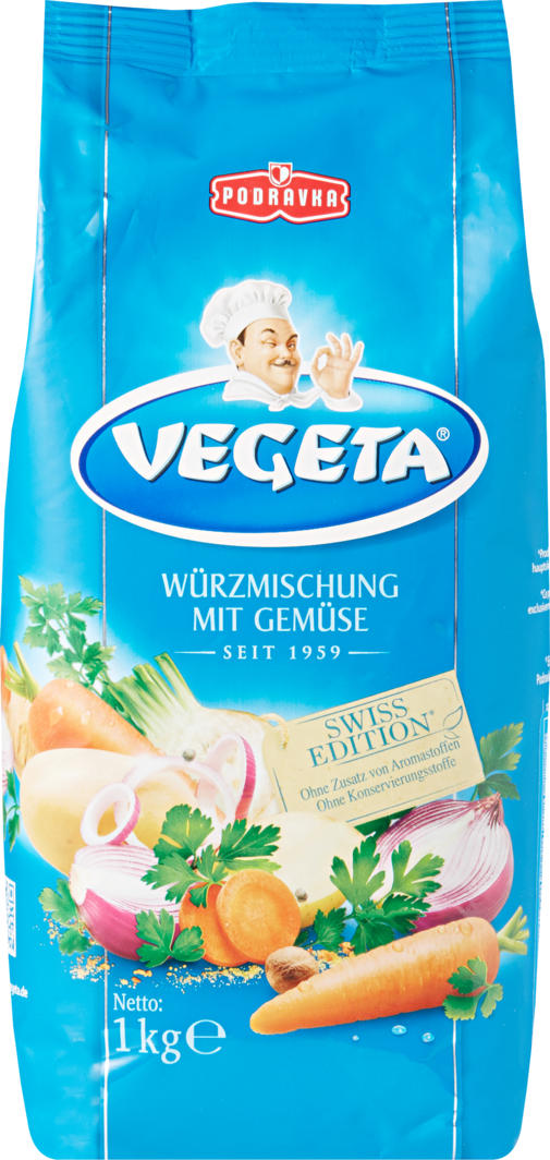 Profital - Podravka Vegeta Würzmischung, mit Gemüse, 1 kg CHF 5.95 statt  CHF 9 bei Denner