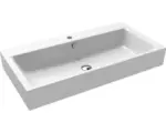 Hornbach Waschtisch Kaldewei Puro 90x46 cm alpinweiß glänzend Emailliert