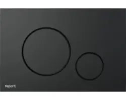 Betätigungsplatte Veporit Round schwarz matt