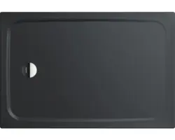 Extraflache Rechteck-Duschwanne Kaldewei Cayonoplan Secure Plus 120x70x1,8 cm warm grey 85 matt mit vollflächiger Antirutschbeschichtung