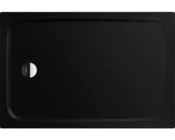 Extraflache Rechteck-Duschwanne Kaldewei Cayonoplan 120x70x1,8 cm schwarz matt