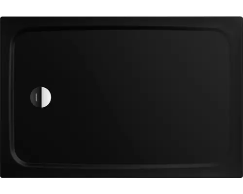 Extraflache Rechteck-Duschwanne Kaldewei Cayonoplan 120x70x1,8 cm schwarz matt