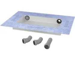 System-Installationsbox Kaldewei Bauhöhe 75 mm weiß