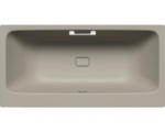 Hornbach Rechteckbadewanne Kaldewei Asymmetric Duo 190x100 cm warm grey 60 matt mit Griffbohrung