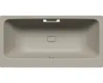 Hornbach Rechteckbadewanne Kaldewei Asymmetric Duo 190x100 cm warm grey 60 matt mit Griffbohrung