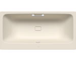 Hornbach Rechteckbadewanne Kaldewei Asymmetric Duo 190x100 cm warm beige 20 matt mit Griffbohrung