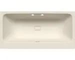 Hornbach Rechteckbadewanne Kaldewei Asymmetric Duo 190x100 cm warm beige 20 matt mit Griffbohrung