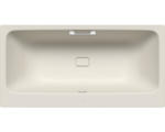 Hornbach Rechteckbadewanne Kaldewei Asymmetric Duo 190x100 cm warm grey 10 matt mit Griffbohrung