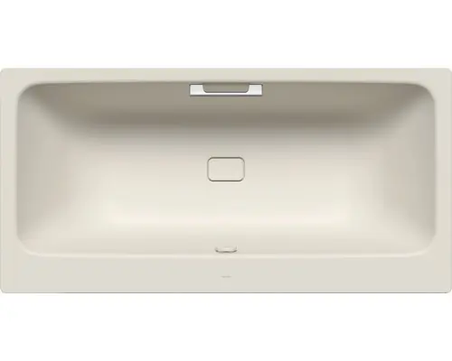 Rechteckbadewanne Kaldewei Asymmetric Duo 190x100 cm warm grey 10 matt mit Griffbohrung