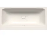 Hornbach Rechteckbadewanne Kaldewei Asymmetric Duo Perl-Effekt Antislip 190x100 cm pergamon glänzend mit Antirutschbeschichtung und schmutzabweisender Beschichtung