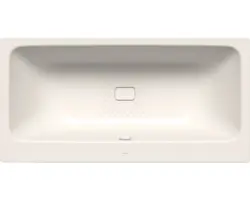 Rechteckbadewanne Kaldewei Asymmetric Duo Perl-Effekt Antislip 190x100 cm pergamon glänzend mit Antirutschbeschichtung und schmutzabweisender Beschichtung