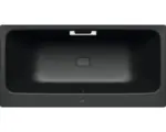 Hornbach Rechteckbadewanne Kaldewei Asymmetric Duo 190x100 cm schwarz matt