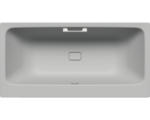 Hornbach Rechteckbadewanne Kaldewei Asymmetric Duo 190x100 cm cool grey 30 matt mit Griffbohrung