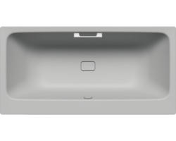 Rechteckbadewanne Kaldewei Asymmetric Duo 180x90 cm cool grey 30 matt mit Griffbohrung