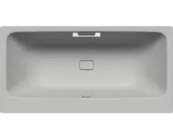 Rechteckbadewanne Kaldewei Asymmetric Duo 170x80 cm cool grey 30 matt mit Griffbohrung
