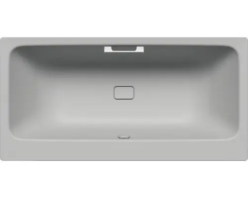 Rechteckbadewanne Kaldewei Asymmetric Duo 170x80 cm cool grey 30 matt mit Griffbohrung