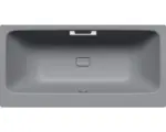 Hornbach Rechteckbadewanne Kaldewei Asymmetric Duo 190x100 cm cool grey 70 matt mit Griffbohrung