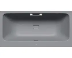 Rechteckbadewanne Kaldewei Asymmetric Duo 170x80 cm cool grey 70 matt mit Griffbohrung