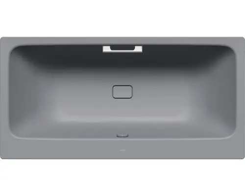 Rechteckbadewanne Kaldewei Asymmetric Duo 170x80 cm cool grey 70 matt mit Griffbohrung