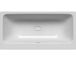 Rechteckbadewanne Kaldewei Asymmetric Duo Perl-Effekt Antislip 170x80 cm manhattan glänzend mit Antirutschbeschichtung und schmutzabweisender Beschichtung