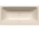 Hornbach Rechteckbadewanne Kaldewei Asymmetric Duo Perl-Effekt Antislip 190x100 cm bahamabeige glänzend mit vollflächiger Antirutschbeschichtung und schmutzabweisender Beschichtung glänzend