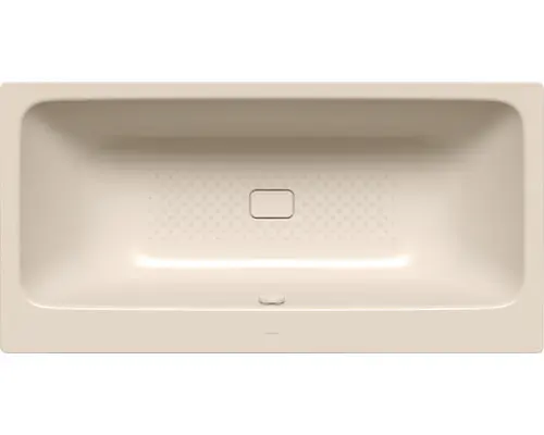 Rechteckbadewanne Kaldewei Asymmetric Duo Antislip 190x100 cm bahamabeige glänzend mit vollflächiger Antirutschbeschichtung