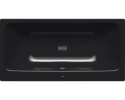 Rechteckbadewanne Kaldewei Asymmetric Duo 190x100 cm schwarz glänzend
