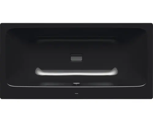 Rechteckbadewanne Kaldewei Asymmetric Duo 190x100 cm schwarz glänzend
