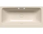 Hornbach Rechteckbadewanne Kaldewei Asymmetric Duo Perl-Effekt Antislip 190x100 cm bahamabeige glänzend mit Griffbohrung, vollflächiger Antirutschbeschichtung und schmutzabweisender Beschichtung glänzend