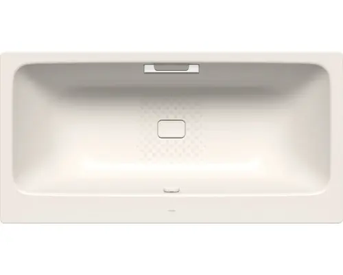 Rechteckbadewanne Kaldewei Asymmetric Duo Antislip 180x90 cm pergamon glänzend mit Griffbohrung und Antirutschbeschichtung