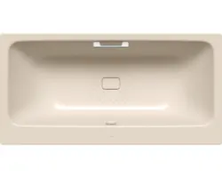 Rechteckbadewanne Kaldewei Asymmetric Duo Perl-Effekt Antislip 180x90 cm bahamabeige glänzend mit Griffbohrung, Antirutschbeschichtung und schmutzabweisender Beschichtung