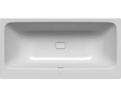 Rechteckbadewanne Kaldewei Asymmetric Duo Perl-Effekt Antislip 180x90 cm manhattan glänzend mit vollflächiger Antirutschbeschichtung und schmutzabweisender Beschichtung